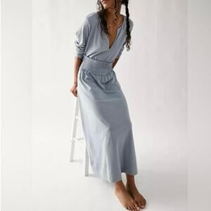 Free People Sky Blue Midi Dress